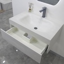 مغسلة بورسلان درج سحاب OS174 حوض رمادي فاتح 60سم 