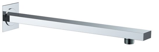 ماسورة دش جداري 348Q30 QUBIKA ايطالي REMER اسود مطفي مربع 30 سم