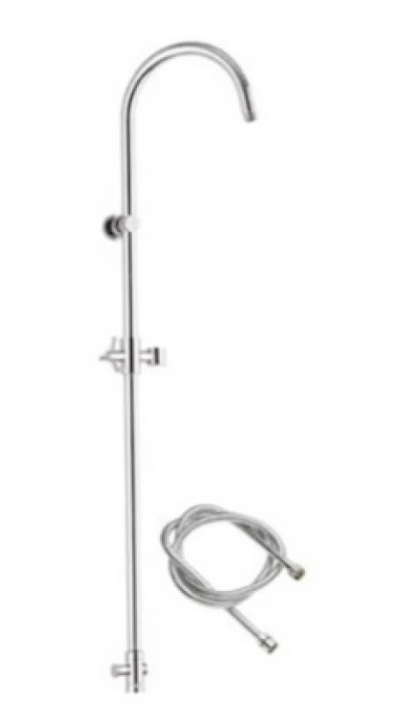 ماسورة دش RR70314/357UFMXLT8 ايطالي REMER كروم دائري بدون خلاط