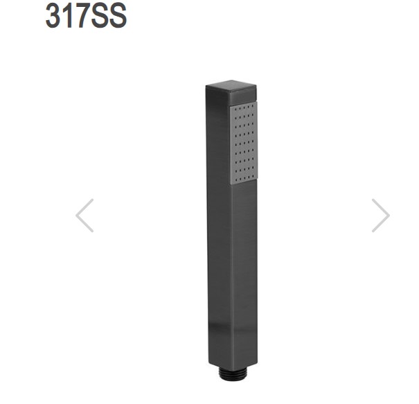 سماعة خلاط دش نحاس 317SSNER ايطالي REMER اسود لامع مربع