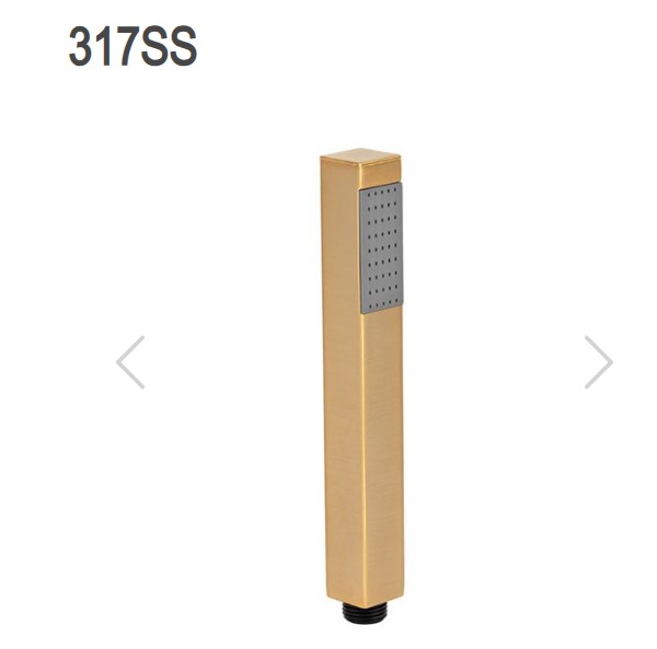 سماعة خلاط دش نحاس 317SSBG ايطالي REMER ذهبي مطفي مربع