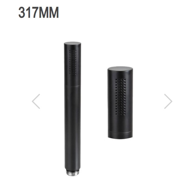 سماعة خلاط دش نحاس 317MMNER ايطالي REMER اسود لامع دائري