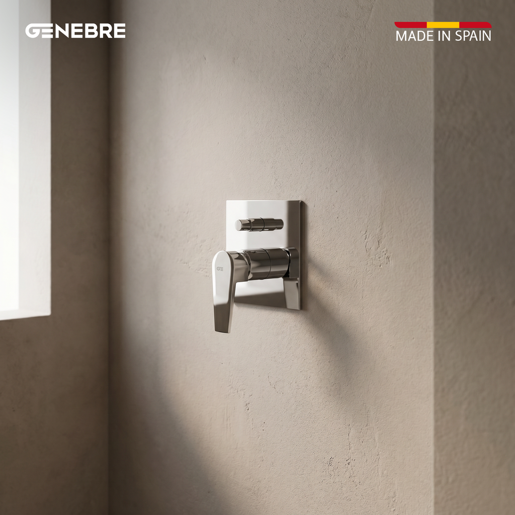 خلاط دش مخفي 66 45 16 64116 KLIP اسباني GENEBRE كروم خطين مربع