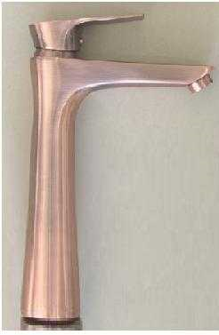 خلاط مغسلة 1432 نحاسي احمر عالي