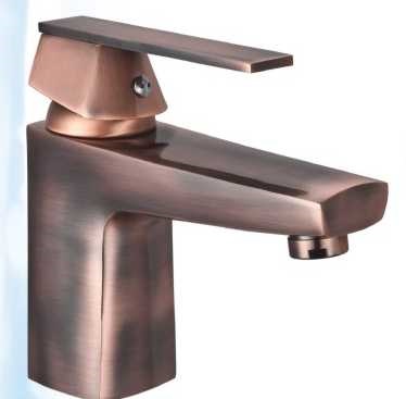 خلاط مغسلة نحاسي احمر اتومتيك GH-1382 موديل 8854 صيني