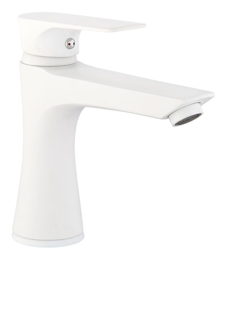 خلاط مغسلة 1432 ابيض قصير