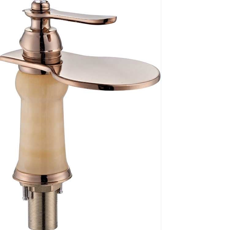 خلاط مغسلة KL70087Y نحاسي اصفر رقبة متحرك اتوماتيك