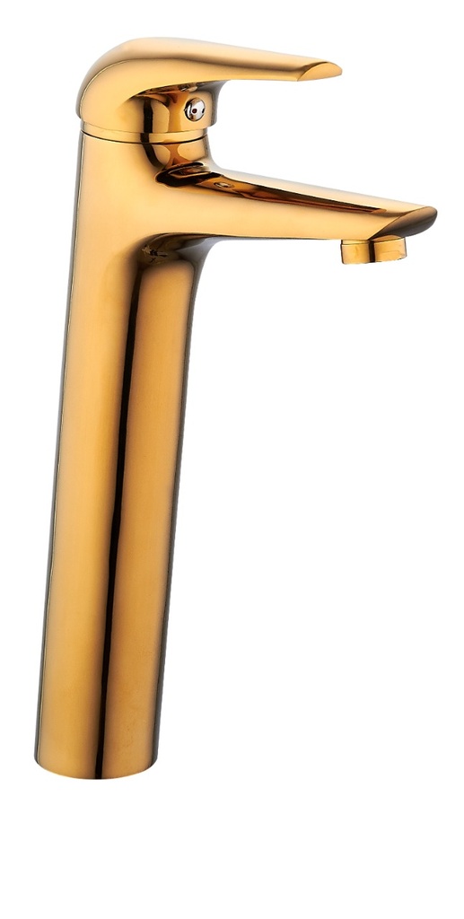 خلاط مغسلة OS1732  ذهبي عالي اتوماتيك مع هراب