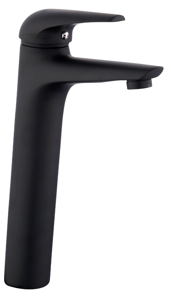 خلاط مغسلة OS1732  أسود عالي اتوماتيك مع هراب