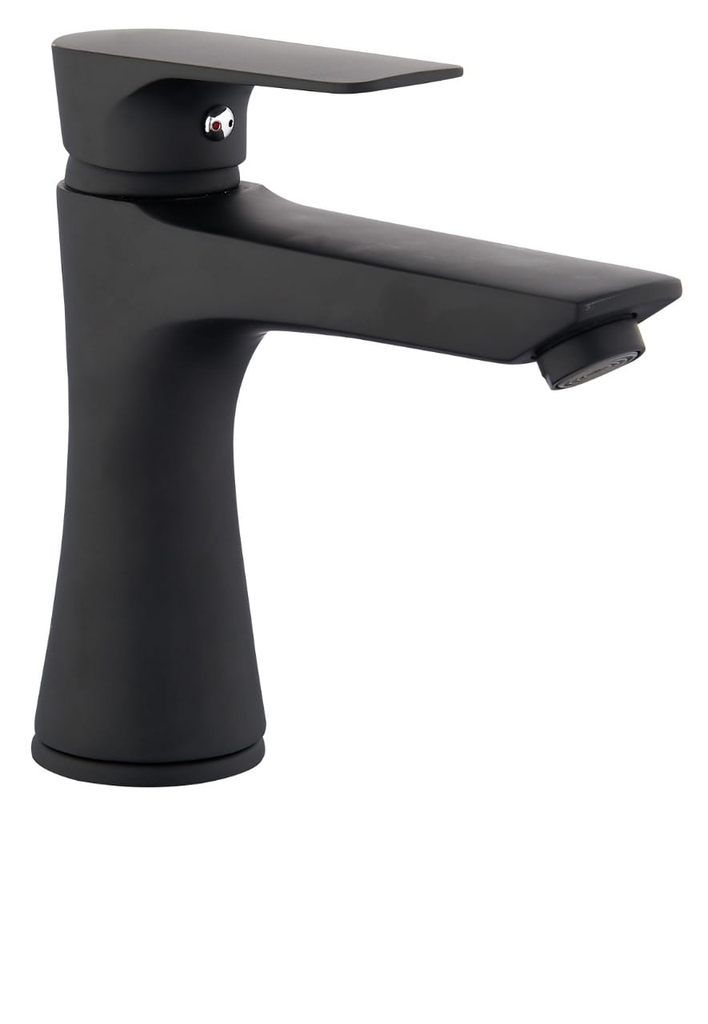 خلاط مغسلة 1432 اسود قصيرمع هراب (كرتون 10حبة)