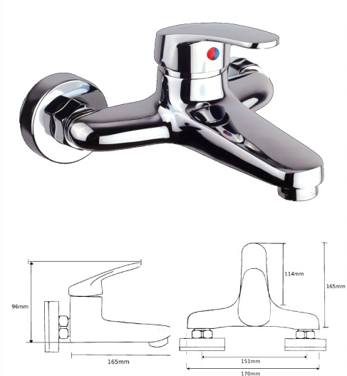 خلاط وضوء OS015 صيني ORIENT STANDARD كروم
