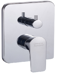 خلاط دش مخفي OS1438-2 صيني ORIENT STANDARD خطين كروم مربع