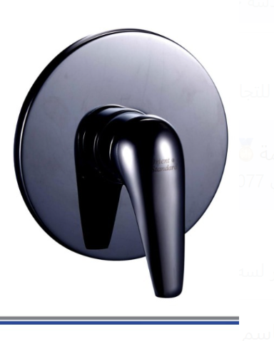 خلاط دش مخفي OS1738-1 صيني ORIENT STANDARD خط واحد اسود دائري