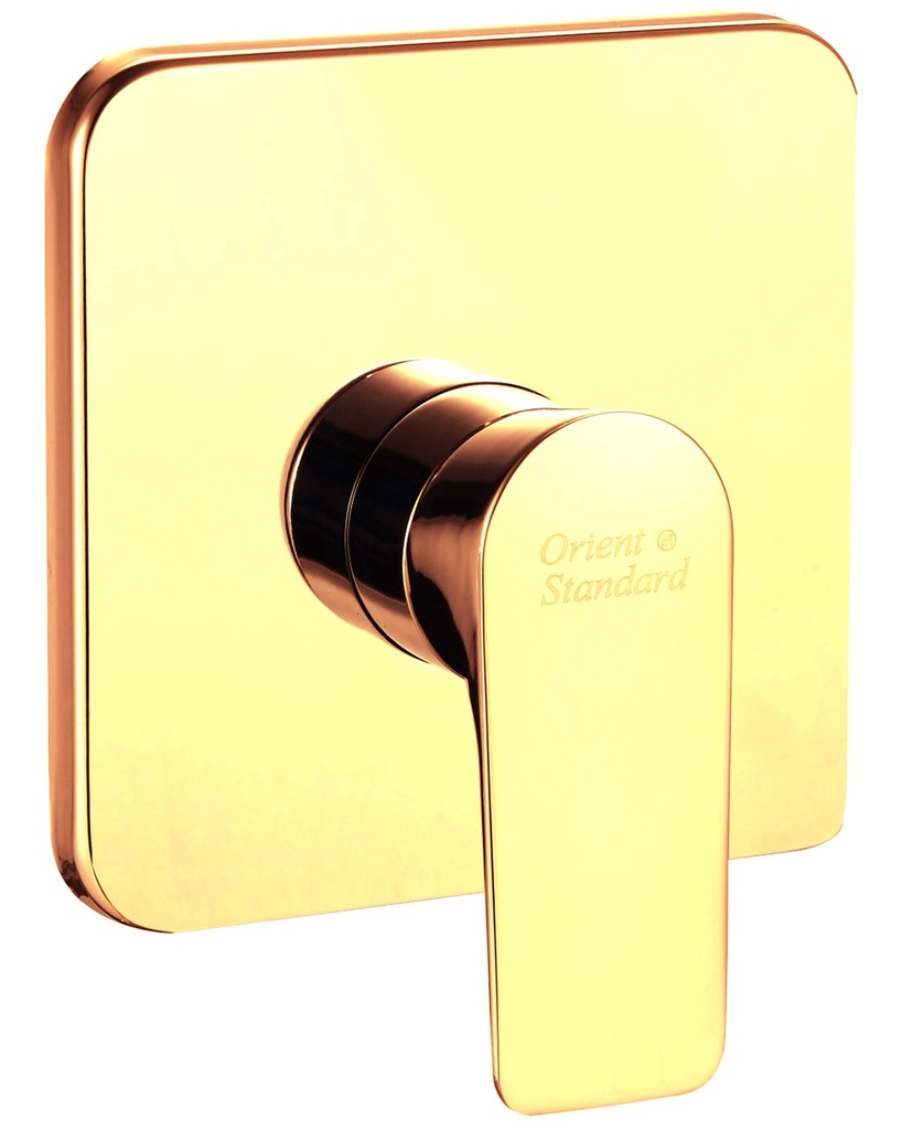 خلاط دش مخفي OS1438-1 صيني ORIENT STANDARD خط واحد ذهبي مربع