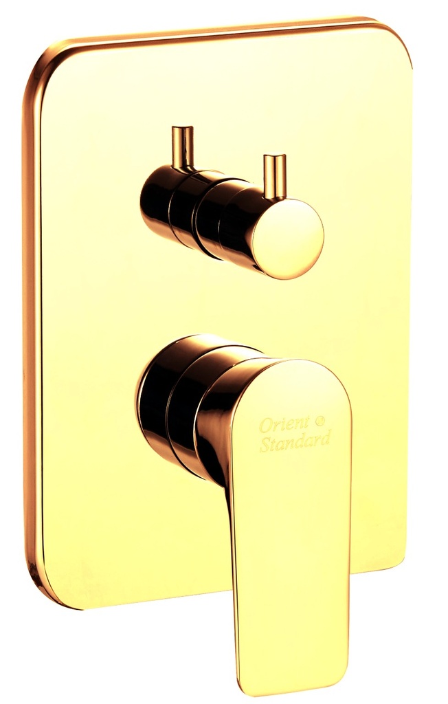 خلاط دش مخفي OS1438-2 صيني ORIENT STANDARD خطين ذهبي مربع