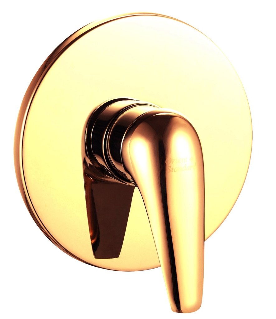خلاط دش مخفي OS1738-1 صيني ORIENT STANDARD خط واحد ذهبي دائري