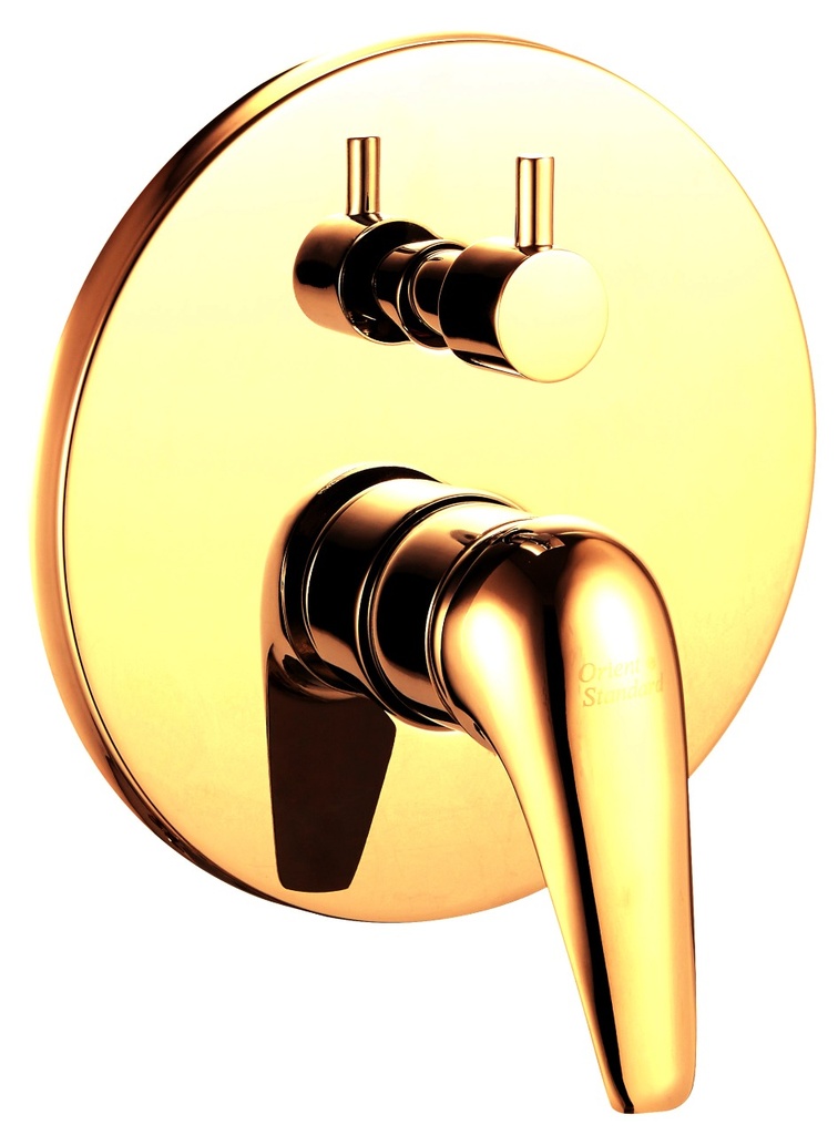 خلاط دش مخفي OS1738-2 صيني ORIENT STANDARD خطين ذهبي دائري