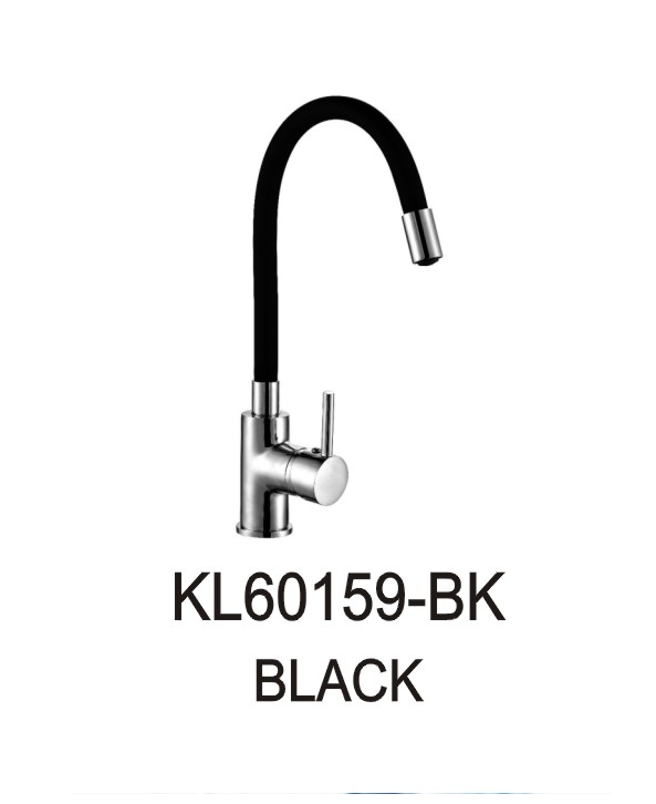 خلاط مجلى حوض KL60159-BK صيني ORIENT STANDARD كروم رقبة اسود متحرك