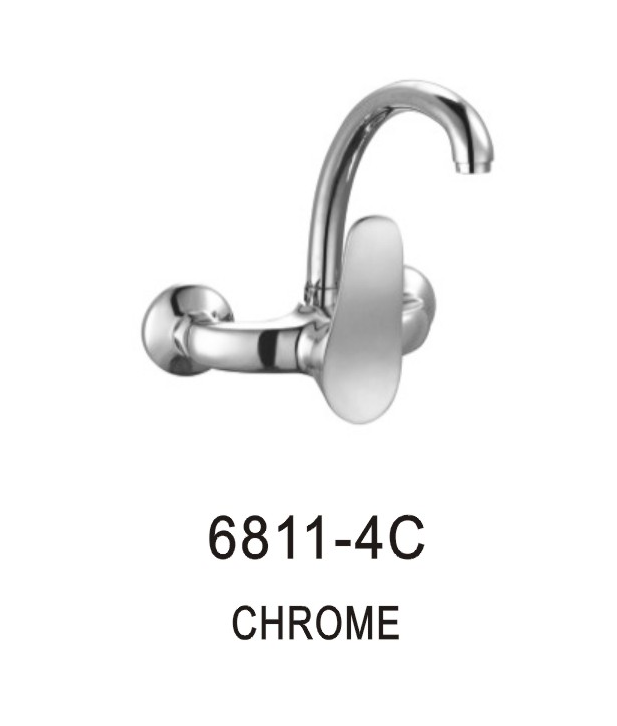 خلاط مجلى جدار 6811-4C صيني OS كروم