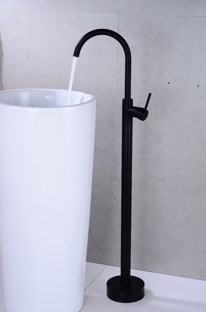 خلاط مغطس ارضي او مغسلة برميل OS1370015 صيني ORIENT STANDARD اسود مطفي 118 سم