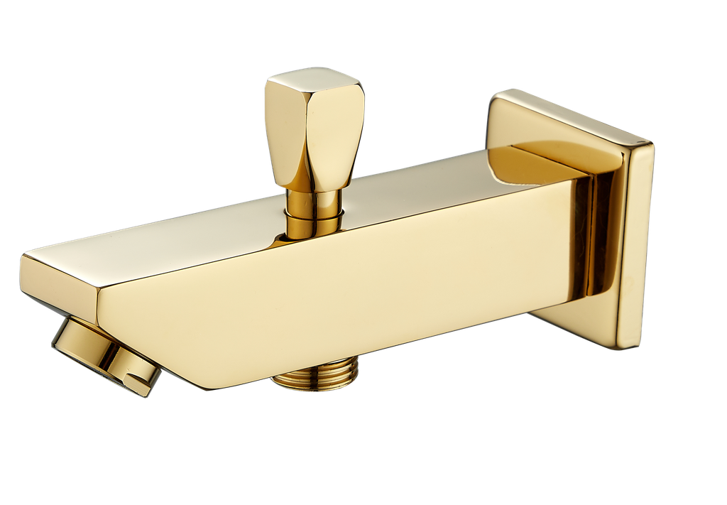 صباب خلاط دش مخفي OS1390 صيني ORIENT STANDARD ذهبي مربع مع قسام