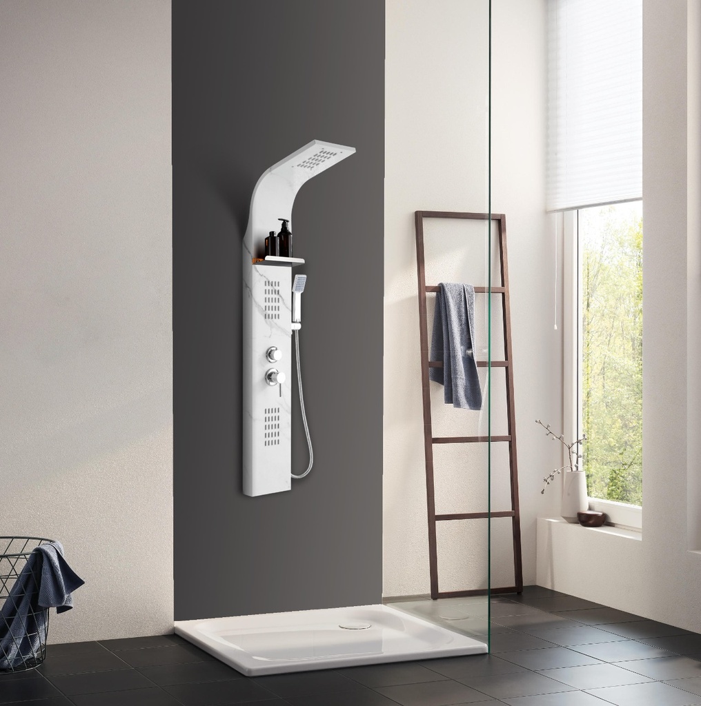 دش جداري OS400 صيني ORIENT STANDARD ابيض رخامي