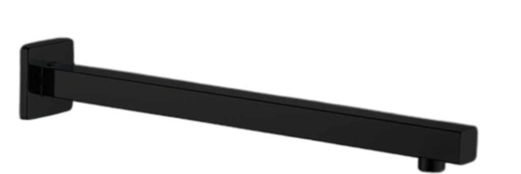 ماسورة دش جداري صيني اسود مربع 40 سم