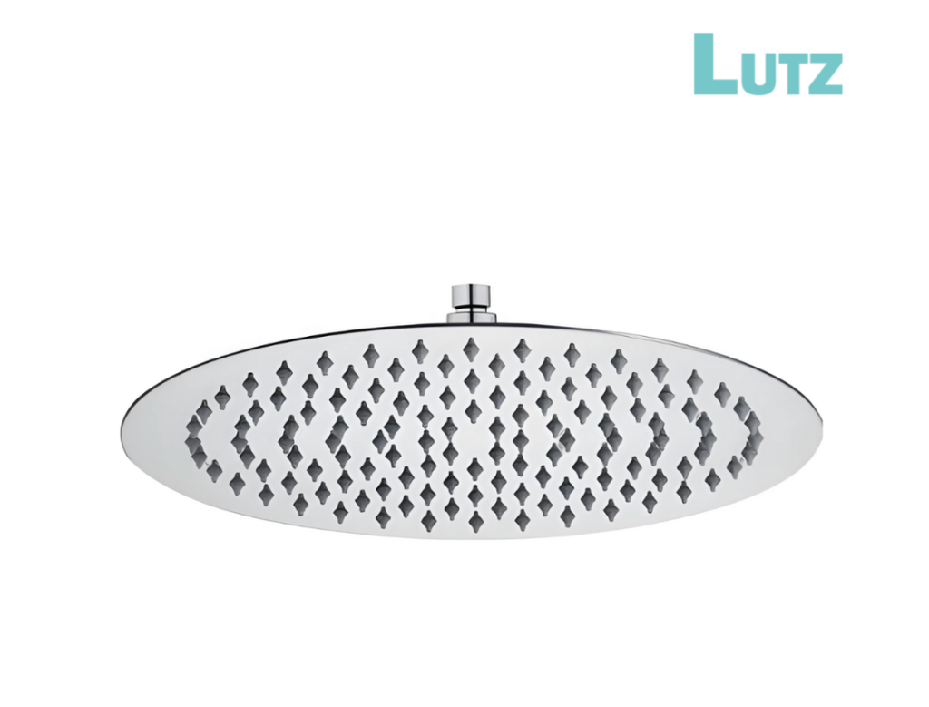 سماعة دش لوتز الماني دائري كروم مقاس 30سم بدون ماسورة