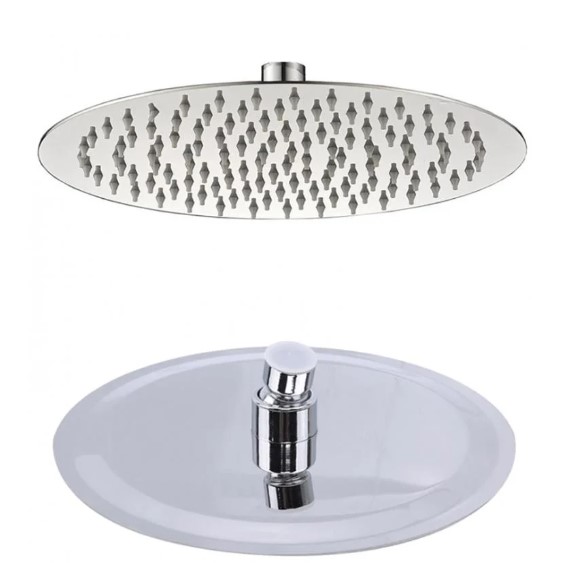 سماعة دش مدور 30*30 سم ايطالي كروم MH