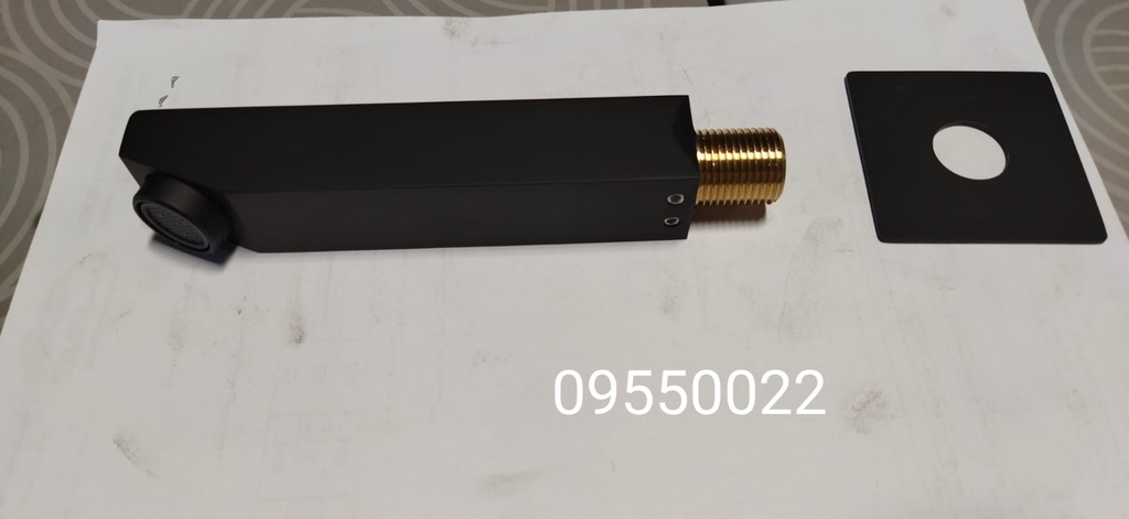 صباب خلاط 1390 مخفي خط واحد نحاس مربع اسود 708