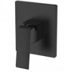 وجه خلاط دش مخفي صيني اسود مربع خط واحد 2538مع المسكة MH