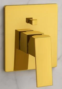 وجه خلاط دش مخفي مربع خطين 2538ذهبيٍ MH