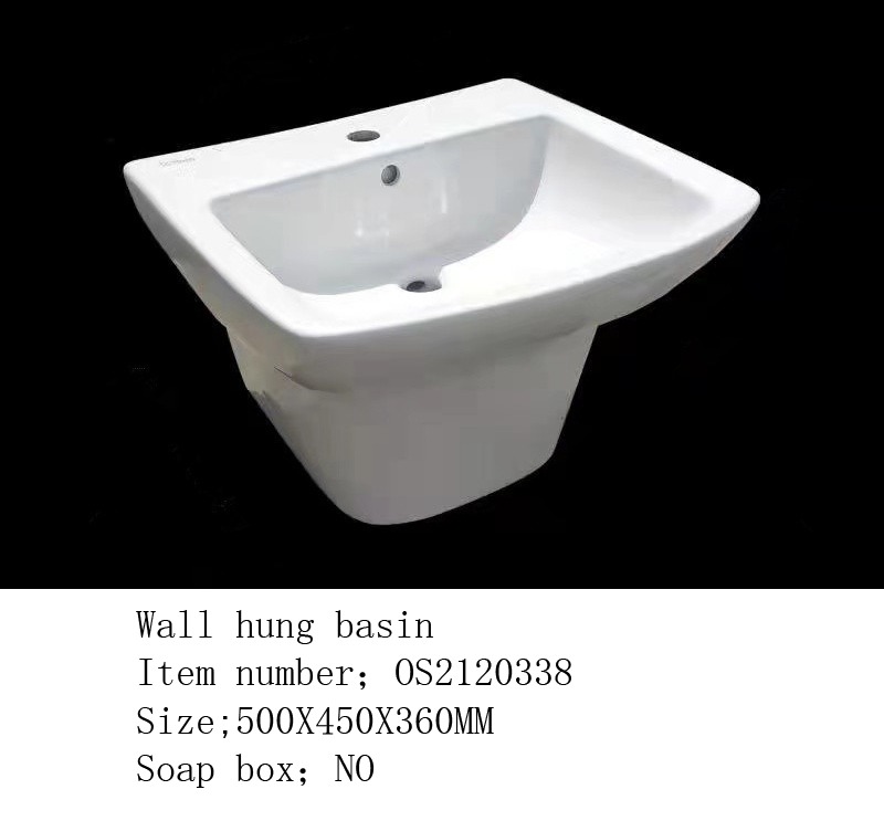 مغسلة سراميك تعليق جداري OS2120338 ابيض 36*45*50