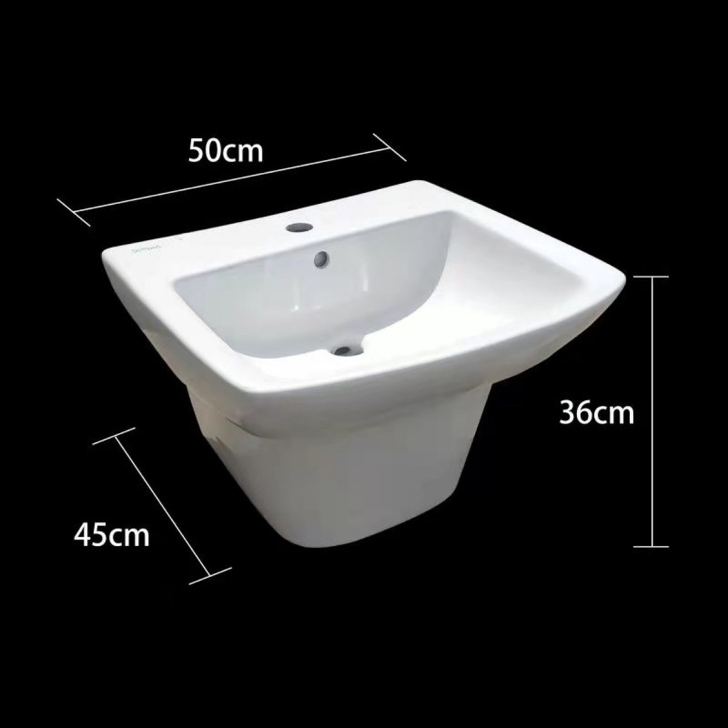 مغسلة سيراميك جداري  OS2120345  ابيض 36*45*50