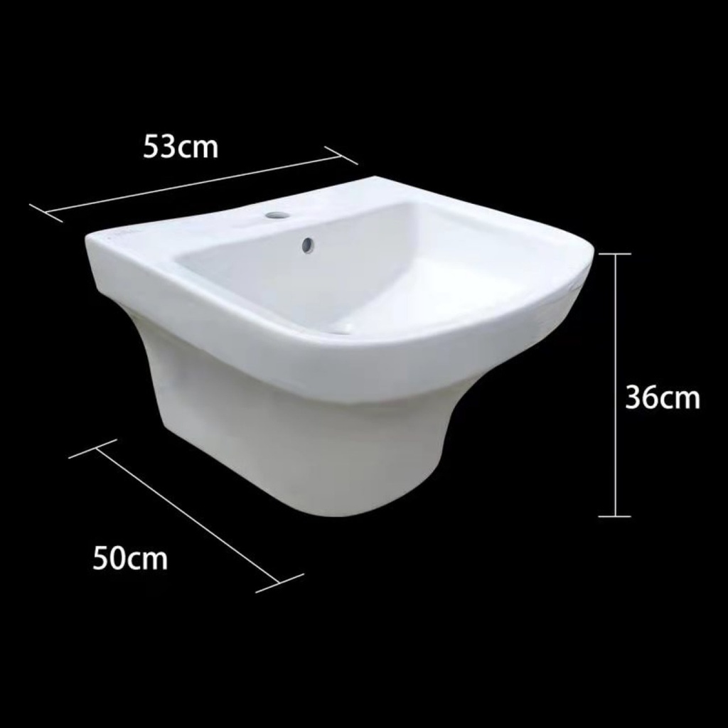 مغسلة سيراميك جداري  OS2120346  ابيض 36*50*53