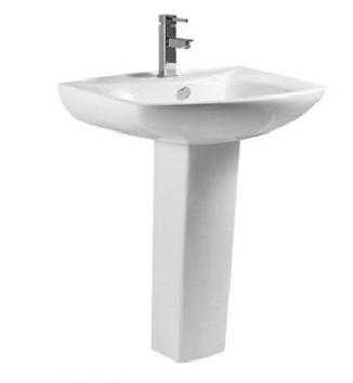 مغسلة سيراميك ابيض B-071 صيني 67*52*82 سم