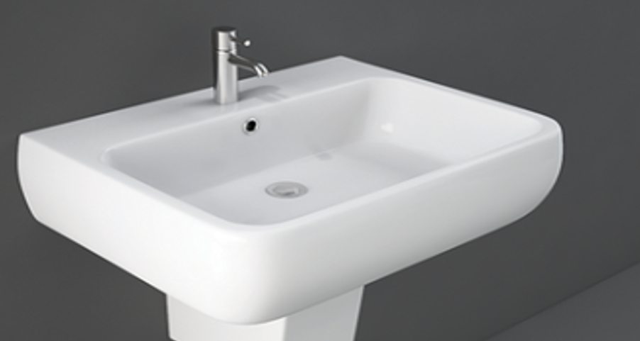 حوض سيراميك مربع أبيض RAK-METROPOLITAN  MP0801AWHA