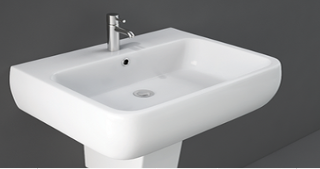 حوض سيراميك مربع أبيض RAK-METROPOLITAN  MP0101AWHA