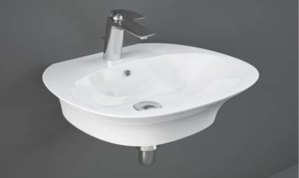 حوض سيراميك تعليق بيضوي أبيض RAK-SENSATION  SENWB5501AWHA