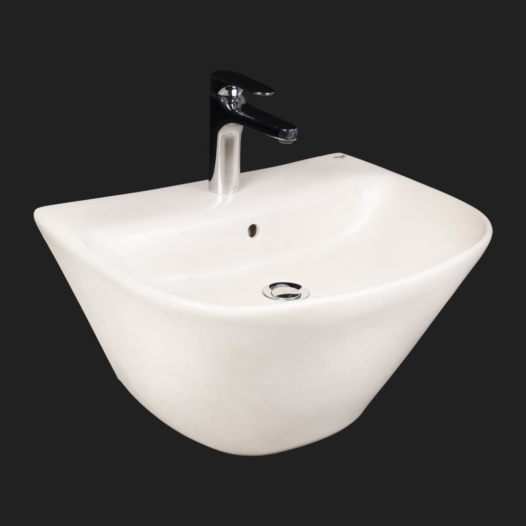 مغسلة سيراميك A301 سرايا معلق أبيض 41*53*30سم