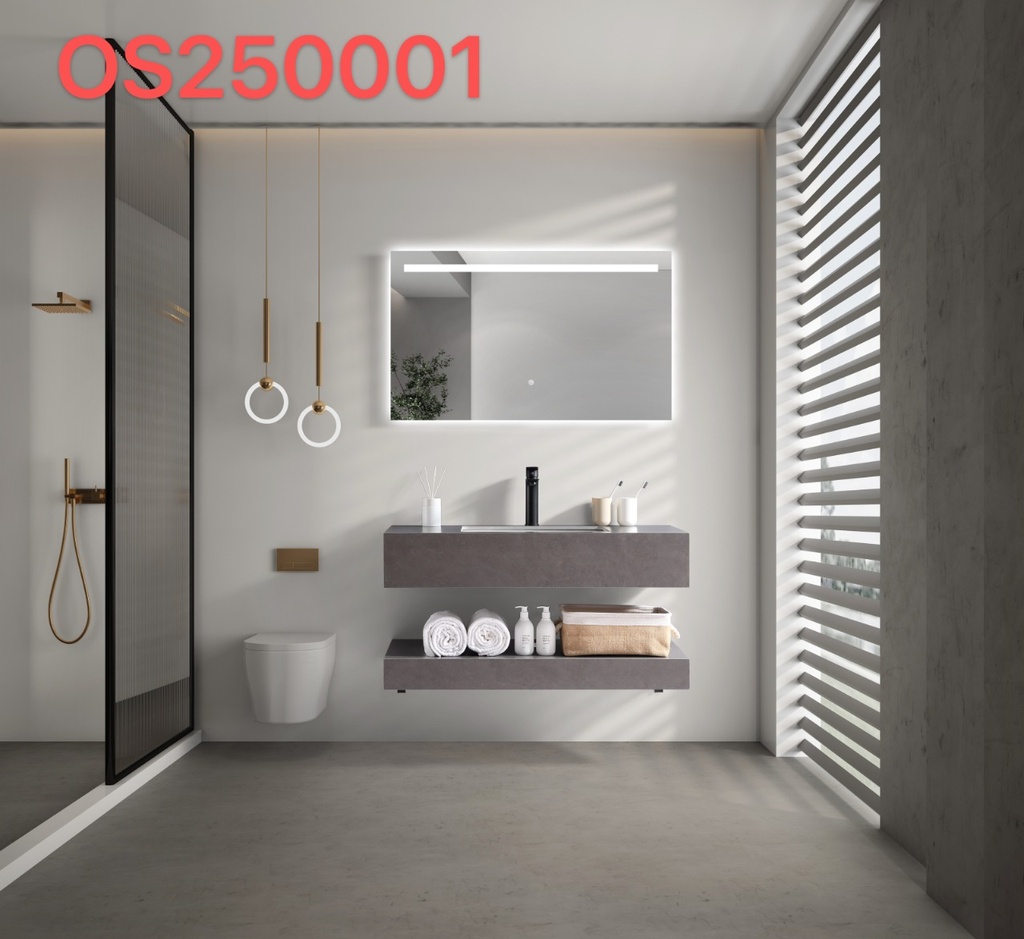 مغسله حجر صناعي OS01 حوض سيراميك 100سم