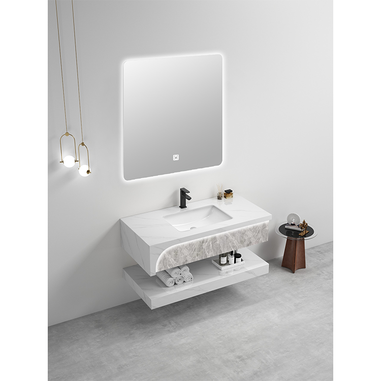 مغسلة بورسلان مضيئة OS63 صيني ابيض رمادي فاتح 60 سم حوض سيراميك