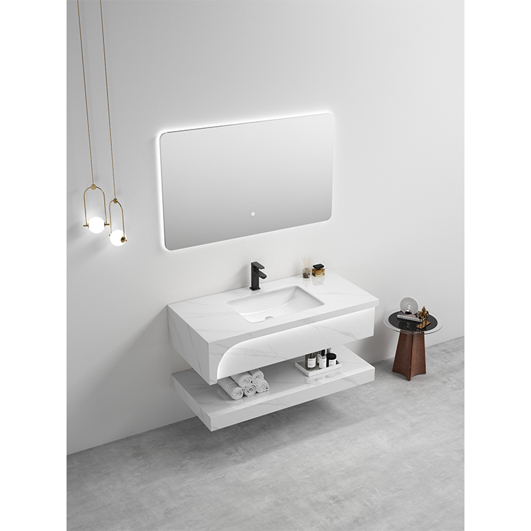 مغسلة بورسلان مضيئة OS67 صيني ابيض 80 سم حوض سيراميك