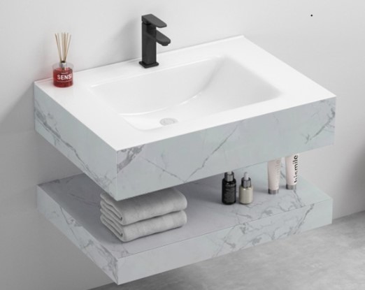 مغسلة بورسلان OS124 BULIT-IN صيني ابيض رخامي 60 سم حوض سيراميك