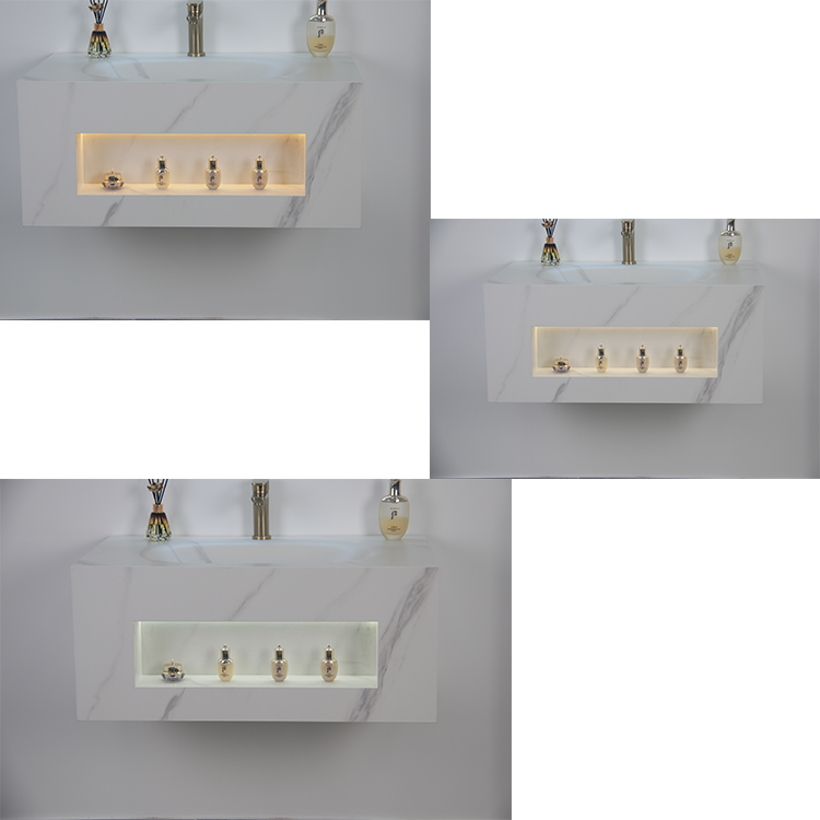 مغسلة بورسلان حوض hot binding باضاءة لمس OS136 صيني  ابيض 80 سم