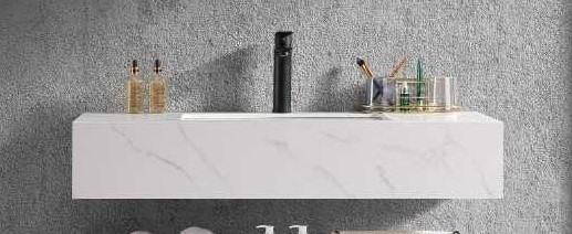  حوض مغسله حجر صناعي OS250002 مقاس 100 سم