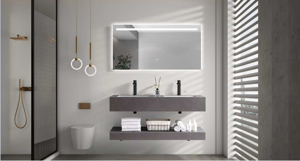 مغسله حجر صناعي OS05 حوض سيراميك 150سم