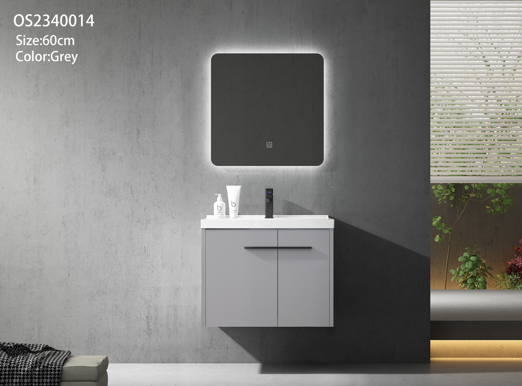 مغسلة OS2340014 PVC رمادي حوض سيراميك 60سم