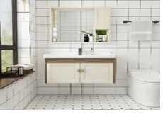 مغسلة دولاب كاربون فايبر (80)NW-20  بيج  80*46 سم