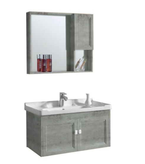 مغسلة كاربون فايبر KD OS280126 صيني ORIENT STANDARD رمادي فاتح 60 سم مع صيدلية بمراية